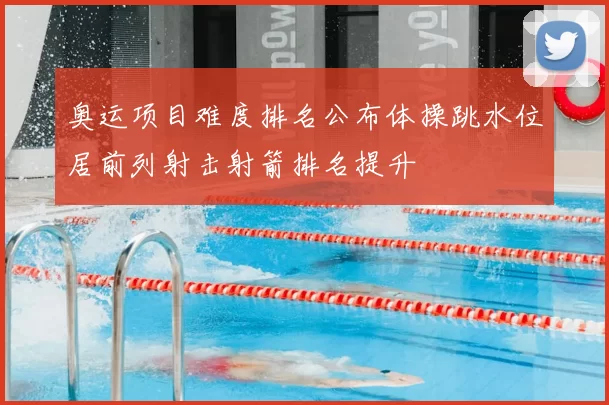 奥运项目难度排名公布体操跳水位居前列射击射箭排名提升